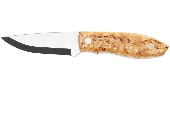 Afbeelding voor Nordic Knife Design Lizard 75, 2039, Satin 12C27, Curly Birch, vaststaand mes
