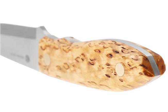 Afbeelding voor Nordic Knife Design Lizard 75, 2039, Satin 12C27, Curly Birch, vaststaand mes