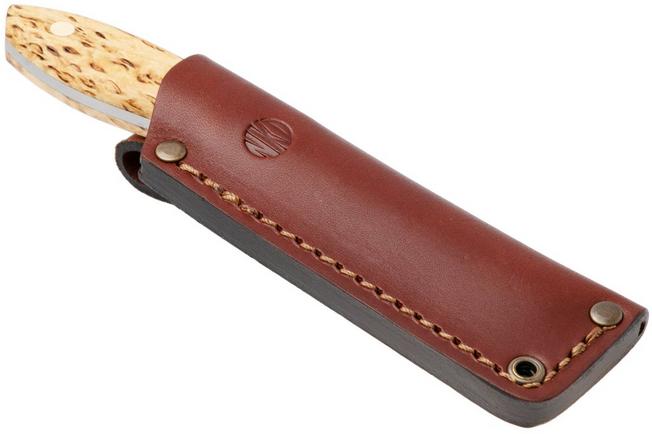 Afbeelding voor Nordic Knife Design Lizard 75, 2039, Satin 12C27, Curly Birch, vaststaand mes