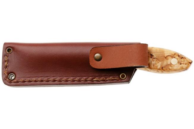 Afbeelding voor Nordic Knife Design Lizard 75, 2039, Satin 12C27, Curly Birch, vaststaand mes