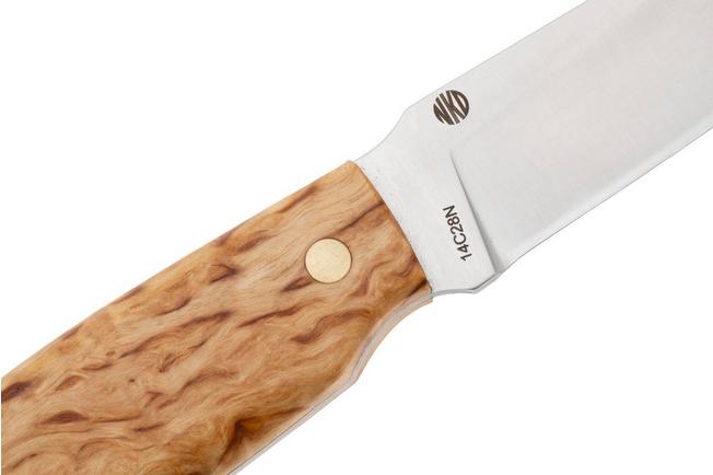 Immagine per Nordic Knife Design Otter 2055, Satin 14C28N, Curly Birch, coltello fisso