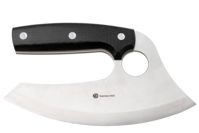 Image pour Nordic Knife Design Ulu 170, 2065 Bison Black Micarta, couteau de chasse
