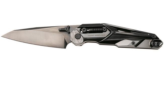 Afbeelding voor NOC Knives MT-33, MT-3324, Black DLC Böhler M390, Zirconium Black Titanium zakmes