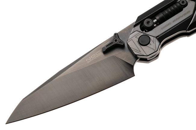Afbeelding voor NOC Knives MT-33, MT-3324, Black DLC Böhler M390, Zirconium Black Titanium zakmes