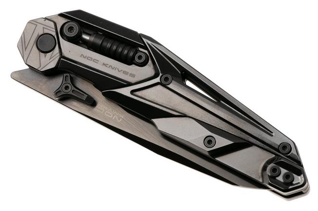 Afbeelding voor NOC Knives MT-33, MT-3324, Black DLC Böhler M390, Zirconium Black Titanium zakmes