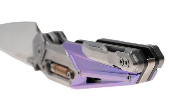 Afbeelding voor NOC Knives MT-33, MT-3327, Satin Böhler M390, Blue Grey Titanium zakmes