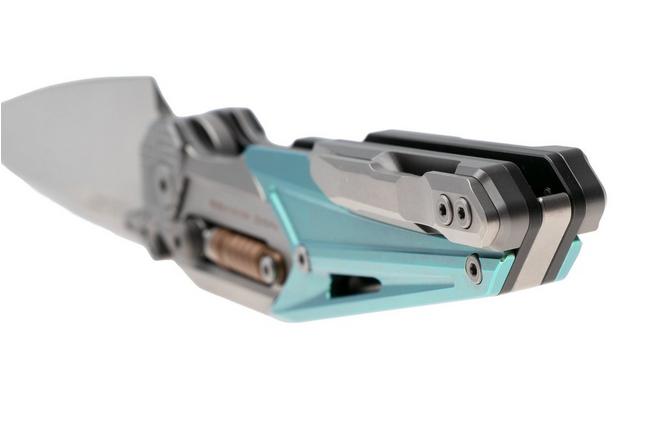 Afbeelding voor NOC Knives MT-33, MT-3328 Satin Böhler M390, Green Grey Titanium zakmes