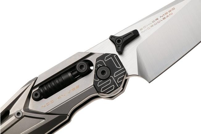 Afbeelding voor NOC Knives MT-33, MT-3329 Satin Böhler M390, Black Grey Titanium zakmes