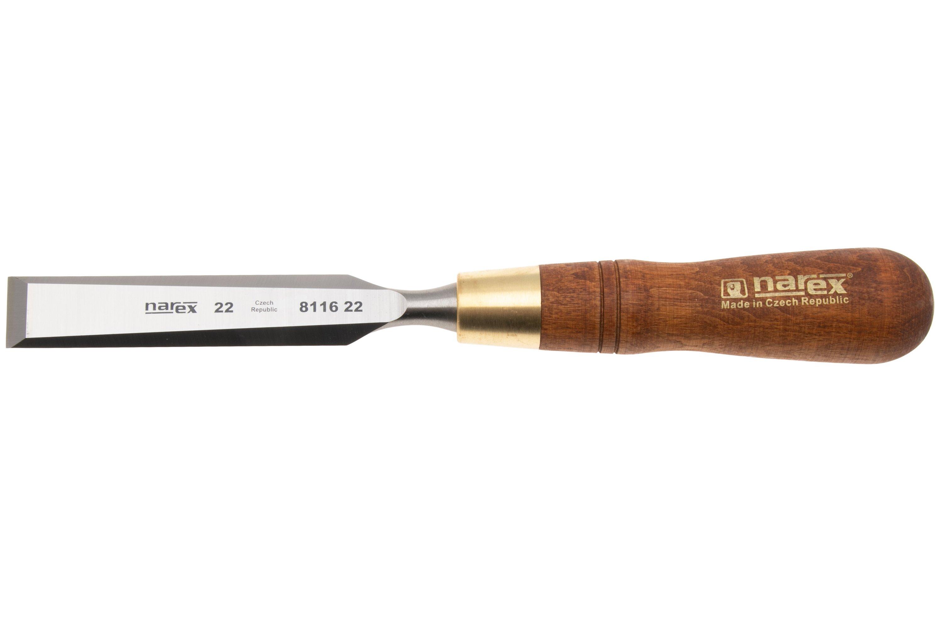 Narex Ciseau à Bois Plat 50 Mm – Manche Ergonomique Grip Foncé, Qualité Professionnelle
