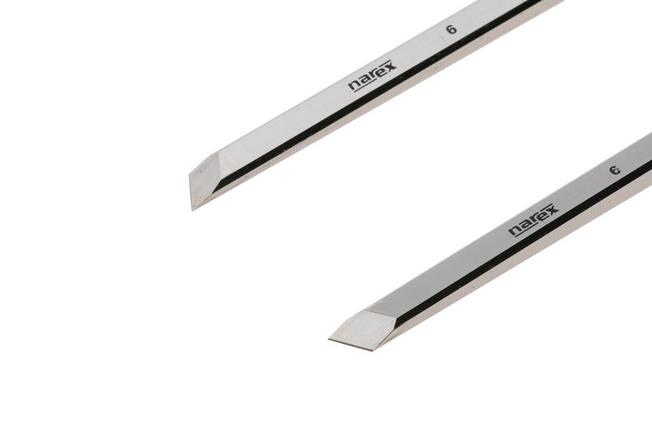 Afbeelding voor Narex Wood Line Plus Skew Chisel Set 851656, schuine beitelset 6 mm 30°, 2-delig