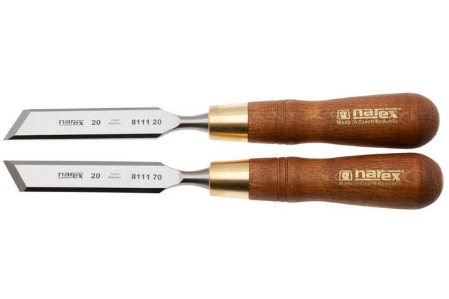 Afbeelding voor Narex Wood Line Plus Skew Chisel Set 851670, schuine beitelset 20 mm 30°, 2-delig