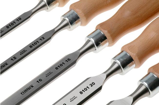 Afbeelding voor Narex Wood Line Profi Bevel Edge Chisel Set 853055, beitelset, 6-delig (6-10-12-16-20-26 mm)