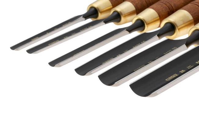 Afbeelding voor Narex Wood Line Plus Firmer Gouge Set 853300, gutsenset, 6-delig (8-10-12-16-20-26 mm)