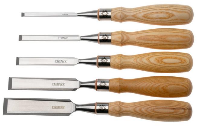 Afbeelding voor Narex Richter Premium Bevel Edge Chisel Set 853600, beitelset, 5-delig (6-10-12-19-26 mm)
