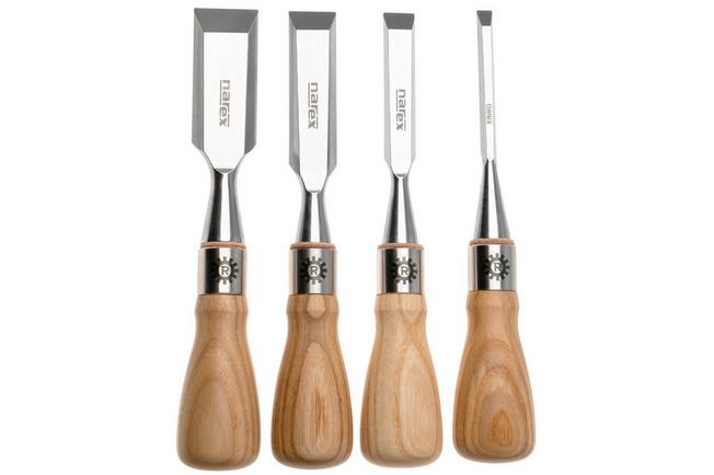Afbeelding voor Narex Richter Premium Bevel Edge Butt Chisel Set 853800, beitelset 6-13-19-25 mm, 4-delig