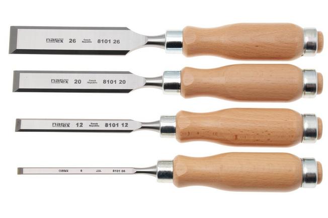 Afbeelding voor Narex Wood Line Profi Bevel Edge Chisel Set 863010, beitelset, 4-delig (6-12-20-26 mm)