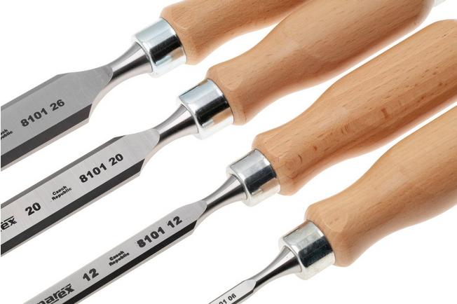 Afbeelding voor Narex Wood Line Profi Bevel Edge Chisel Set 863010, beitelset, 4-delig (6-12-20-26 mm)