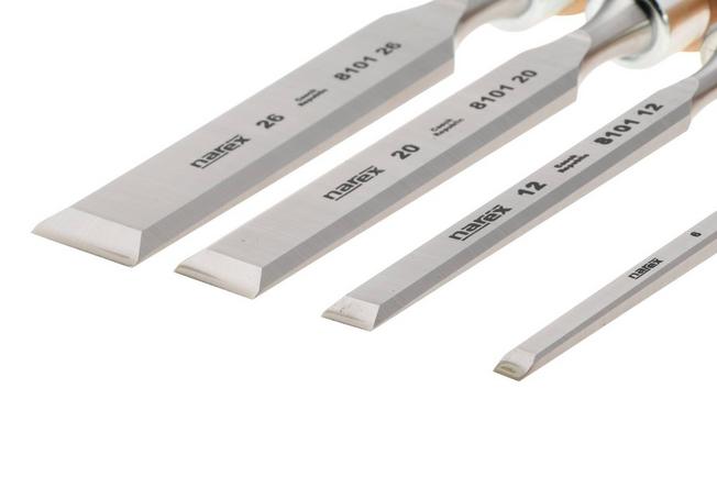 Afbeelding voor Narex Wood Line Profi Bevel Edge Chisel Set 863010, beitelset, 4-delig (6-12-20-26 mm)
