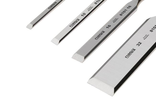 Afbeelding voor Narex Wood Line Profi Bevel Edge Chisel Set 863110, beitelset, 4-delig (8-10-16-32 mm)