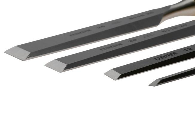 Afbeelding voor Narex Wood Line Plus Premium Bevel Edge Chisel Set 863201, beitelset, 4-delig (6-12-20-26 mm)