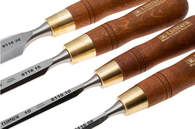 Afbeelding voor Narex Wood Line Plus Premium Bevel Edge Chisel Set 863202, beitelset 8-10-16-32 mm, 4-delig