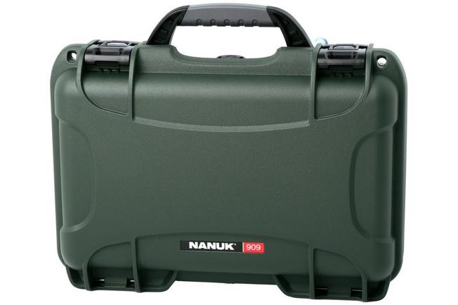 Afbeelding voor Nanuk 909 koffer met schuim voor 8 messen, olijfgroen