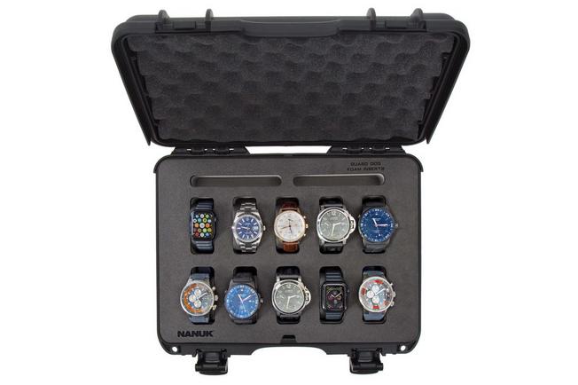Afbeelding voor Nanuk 910 koffer met schuim voor 10 horloges, zwart