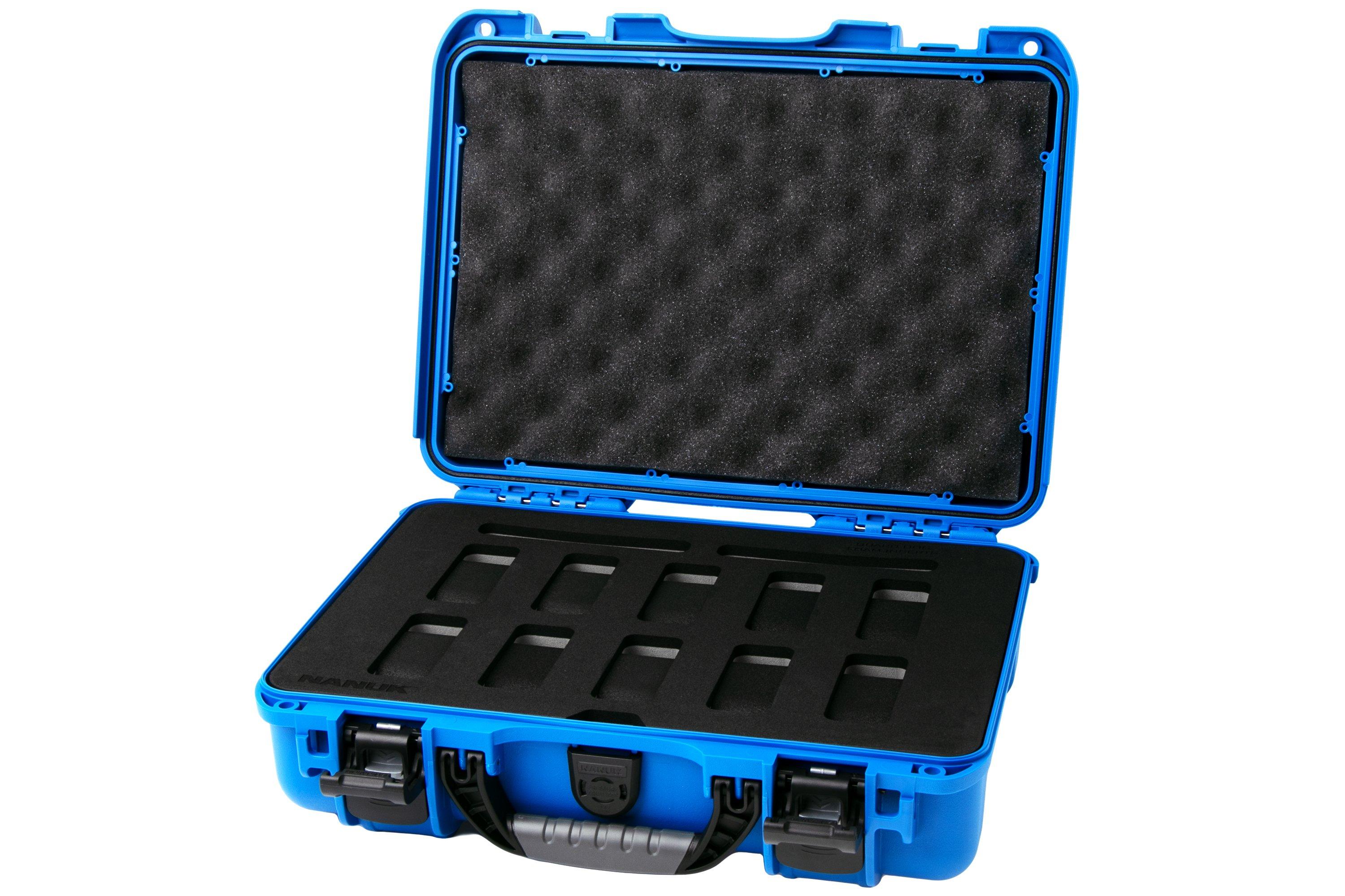 Natumi Nanuk 910 case with foam inserts for 10 watches, blue