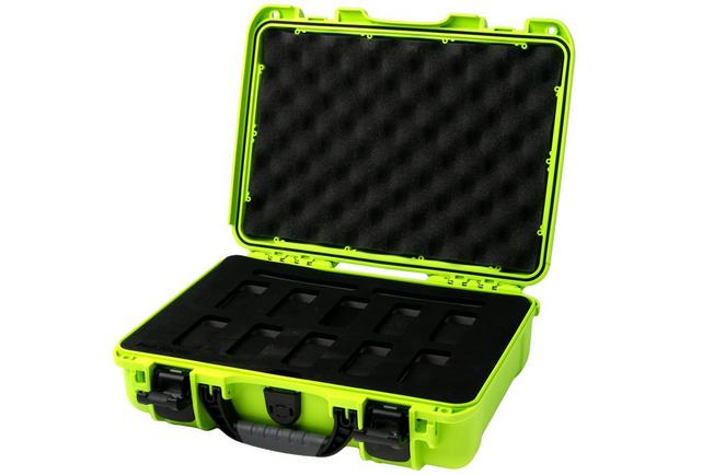 Afbeelding voor Nanuk 910 koffer met schuim voor 10 horloges, limegroen
