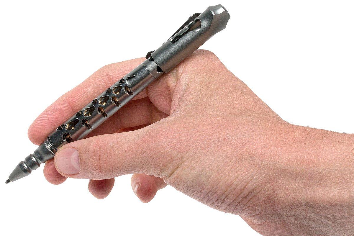 Saijer Bolígrafo Táctico, Negro Aluminio Portátil Con Carburo Rompecristales Multifunción Supervivencia Herramienta Para Defensa Táctica Para Defensa Táctica(1pcs