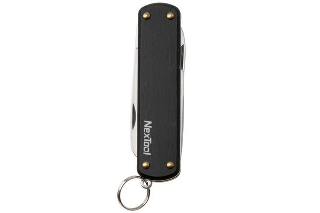 Afbeelding voor   NexTool Mini Pocket Knife NE0141 Black Aluminum, multifunctioneel sleutelhanger zakmes 