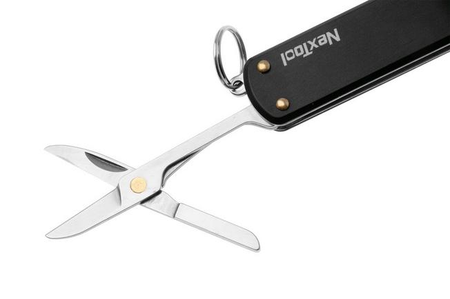 Afbeelding voor   NexTool Mini Pocket Knife NE0141 Black Aluminum, multifunctioneel sleutelhanger zakmes 