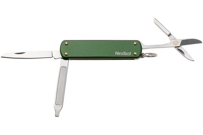 Afbeelding voor NexTool Mini Pocket Knife NE0143 Green Aluminum, multifunctioneel sleutelhanger zakmes