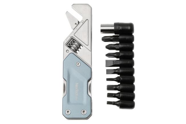 Afbeelding voor NexTool Light Wrench W1 NE20270 Gray Blue Aluminum, multifunctionele moersleutel met bit-kit