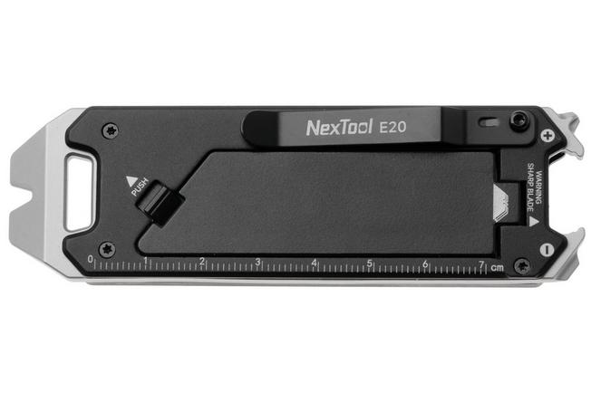 Afbeelding voor NexTool Explorer E20 NE20398 Black Aluminum, multifunctioneel utility-mes