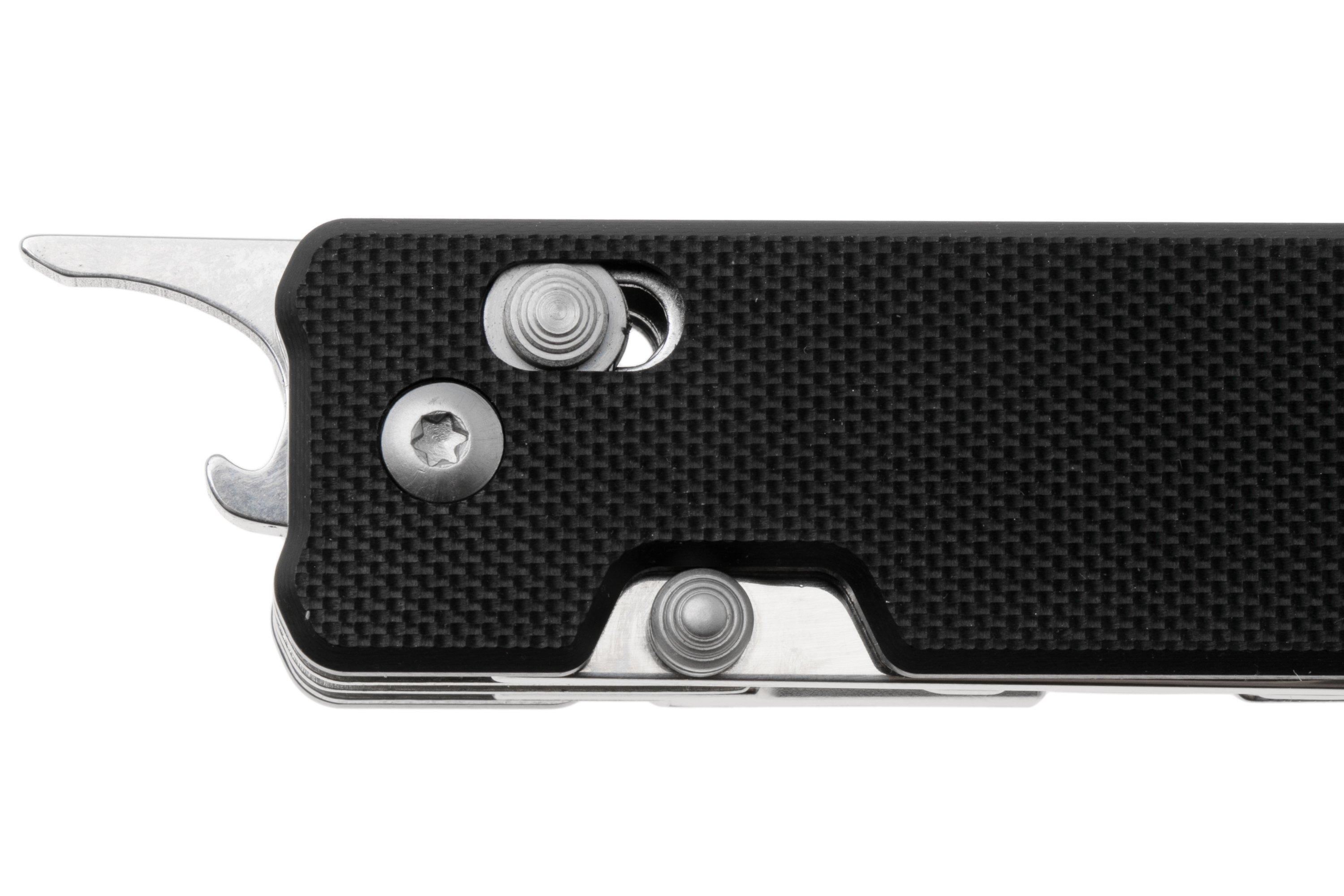 H&O×Nowell Silde-SideShelf 25 NexTool Knight K30 NE20413 Black G10, multifunctioneel zakmes