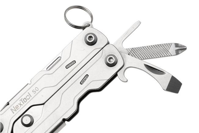 Afbeelding voor NexTool Micro Sailor Scissors S0 NE20417 Silver Stainless Steel, sleutelhanger multitool