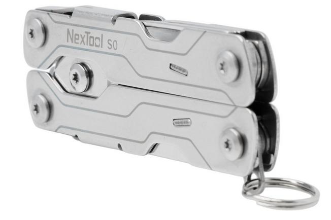 Afbeelding voor NexTool Micro Sailor Scissors S0 NE20417 Silver Stainless Steel, sleutelhanger multitool