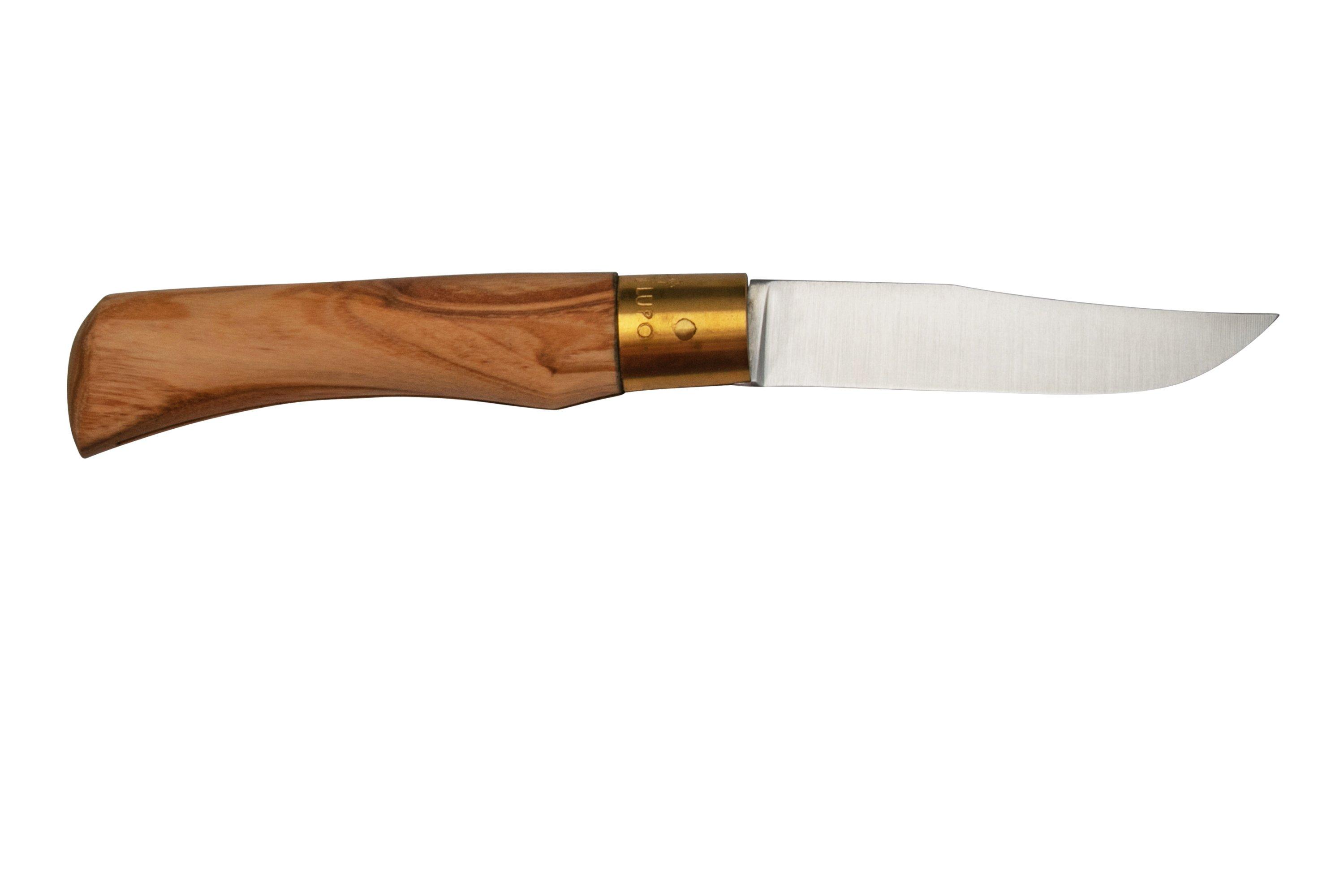 Old Bear Klassik-Messer XS – Olivenholz-Griff, 8,9 Cm Geschlossen, Edelstahlklinge