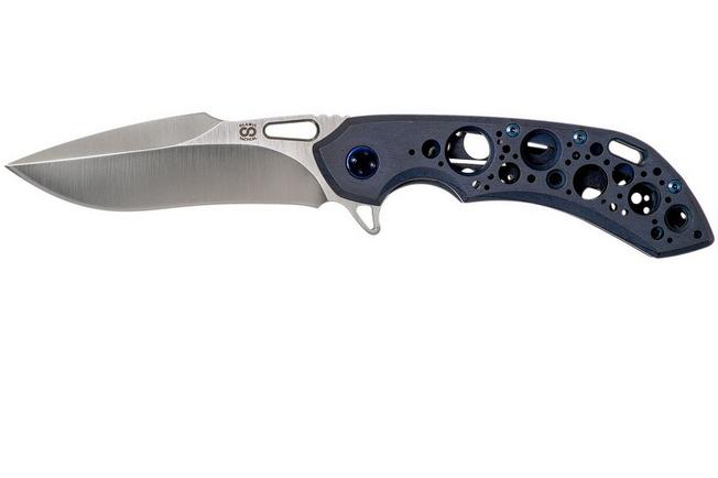Image for Olamic Wayfarer 247H Satin, Kinetic Ocean Acid Rain, Blue Hardware