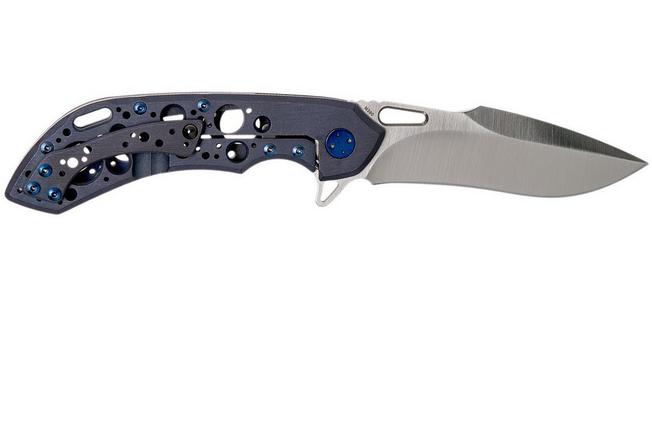 Image for Olamic Wayfarer 247H Satin, Kinetic Ocean Acid Rain, Blue Hardware