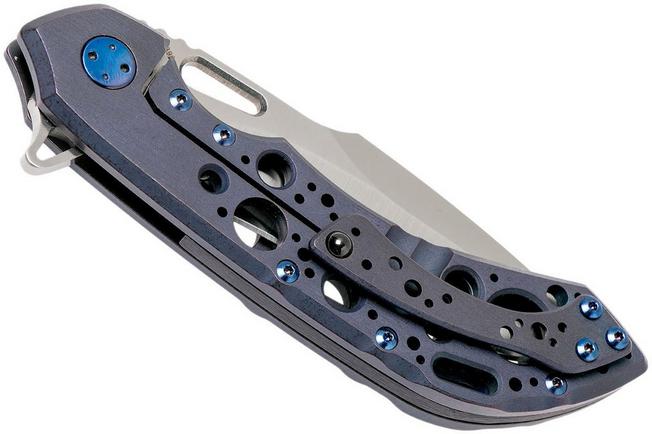 Image for Olamic Wayfarer 247H Satin, Kinetic Ocean Acid Rain, Blue Hardware
