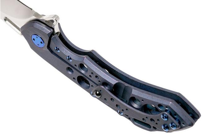 Image for Olamic Wayfarer 247H Satin, Kinetic Ocean Acid Rain, Blue Hardware