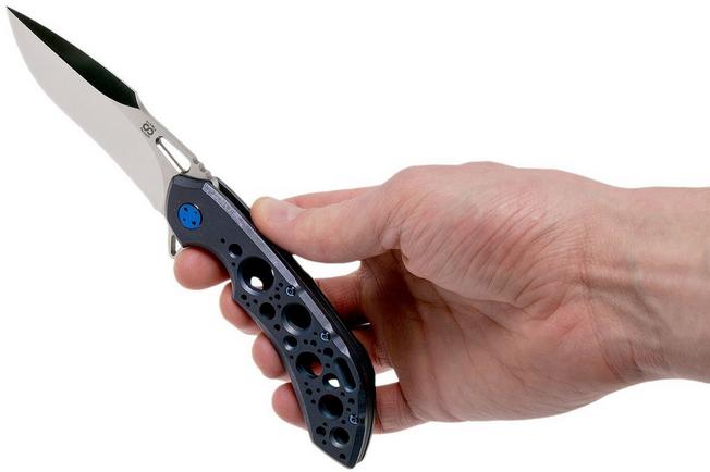 Image for Olamic Wayfarer 247H Satin, Kinetic Ocean Acid Rain, Blue Hardware