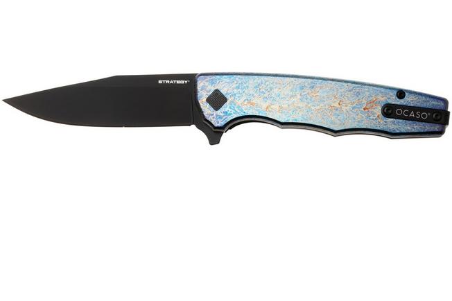 Afbeelding voor Ocaso Strategy 29TAB Anodized S35VN, Black PVD Titanium, zakmes, Mike Wallace design