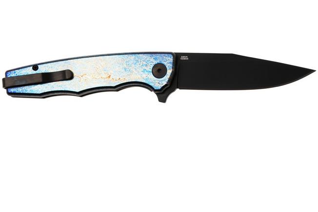 Afbeelding voor Ocaso Strategy 29TAB Anodized S35VN, Black PVD Titanium, zakmes, Mike Wallace design