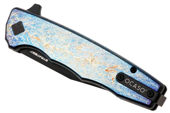 Afbeelding voor Ocaso Strategy 29TAB Anodized S35VN, Black PVD Titanium, zakmes, Mike Wallace design