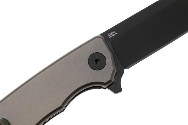 Afbeelding voor Ocaso Strategy 29TIB PVD S35VN, Gray Titanium, zakmes, Mike Wallace design