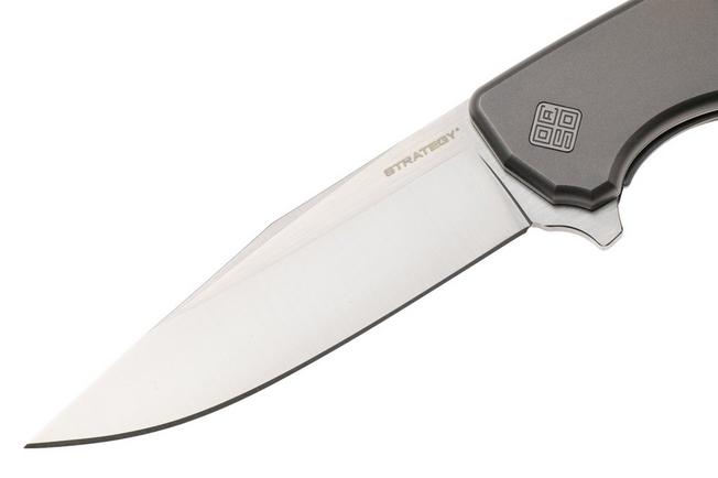 Afbeelding voor Ocaso Strategy 29TIS Satin S35VN, Titanium, zakmes, Mike Wallace design