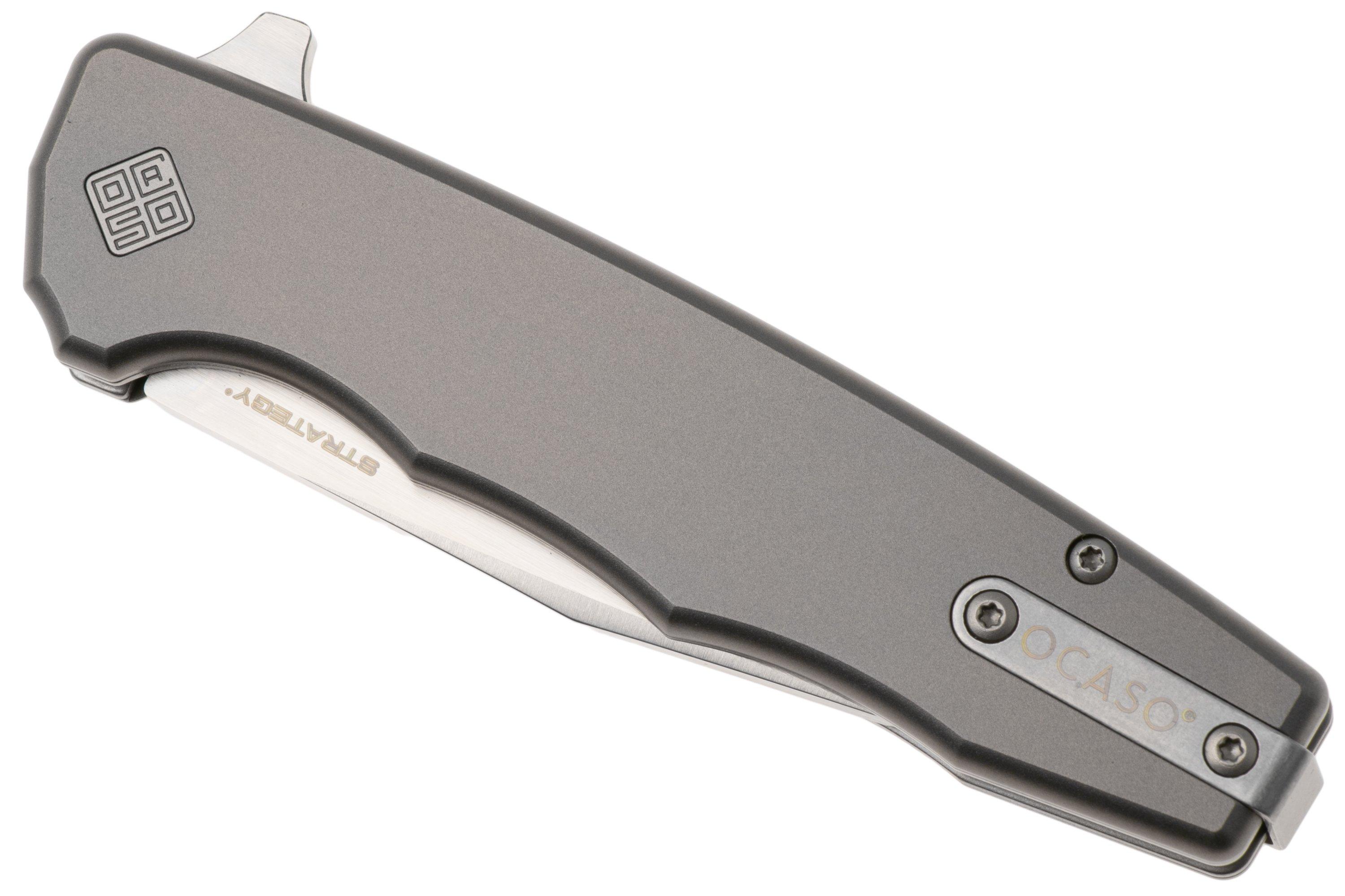 Ocaso Strategy 29TIS Satin S35VN, Titanium, pocket knife, Mike